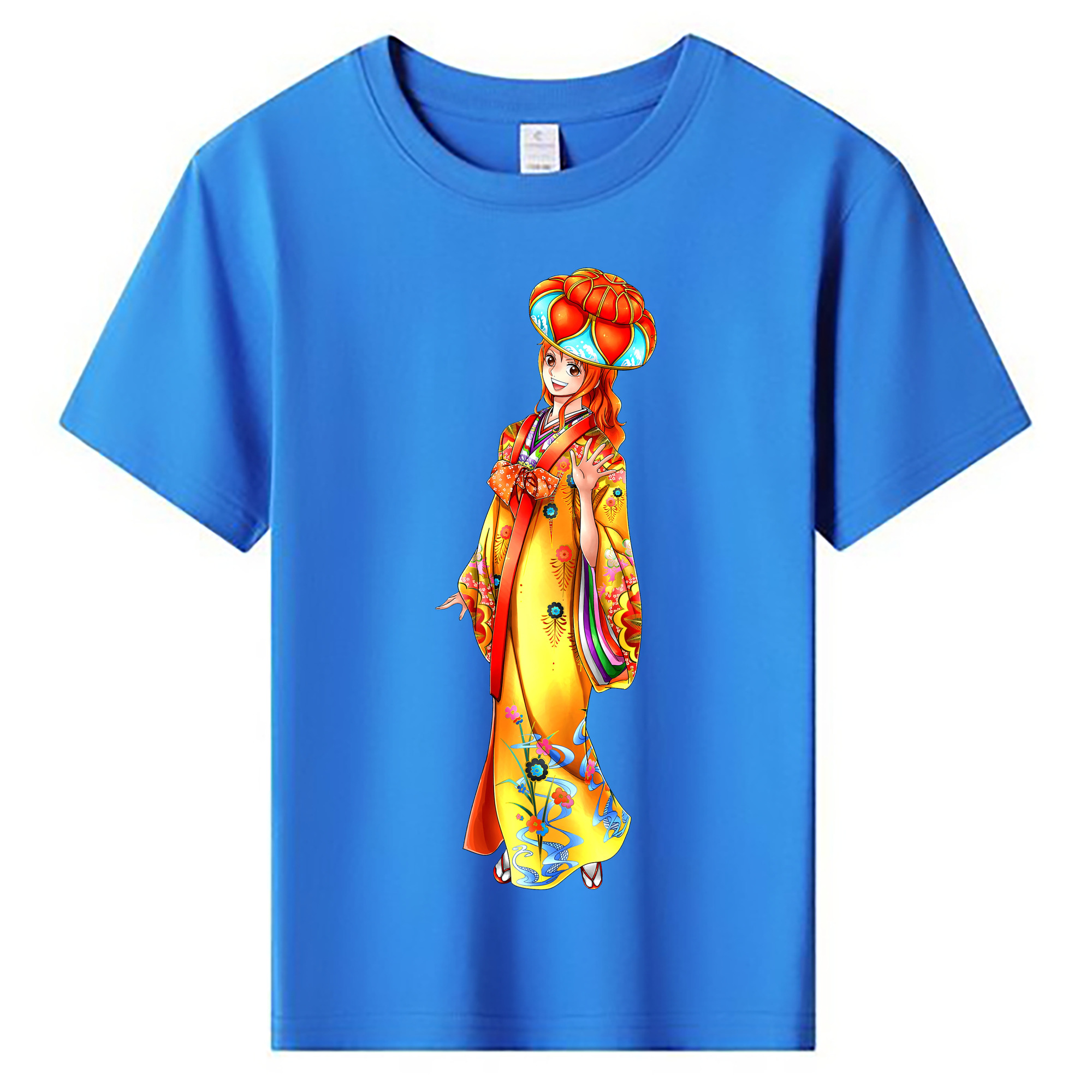 （画像用） ワンピース ナミ ONE PIECE Nami 綿100％キッズTシャツ（フロントプリント）